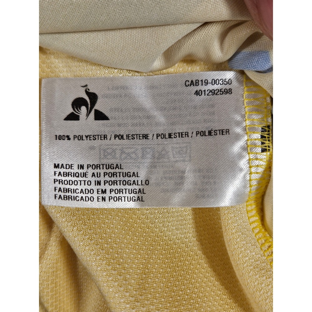 Le Coq Sportif Tour de France 2019 LCL Arrival Yellow Cyclying Jersey Mens Large - Picture 5 of 9